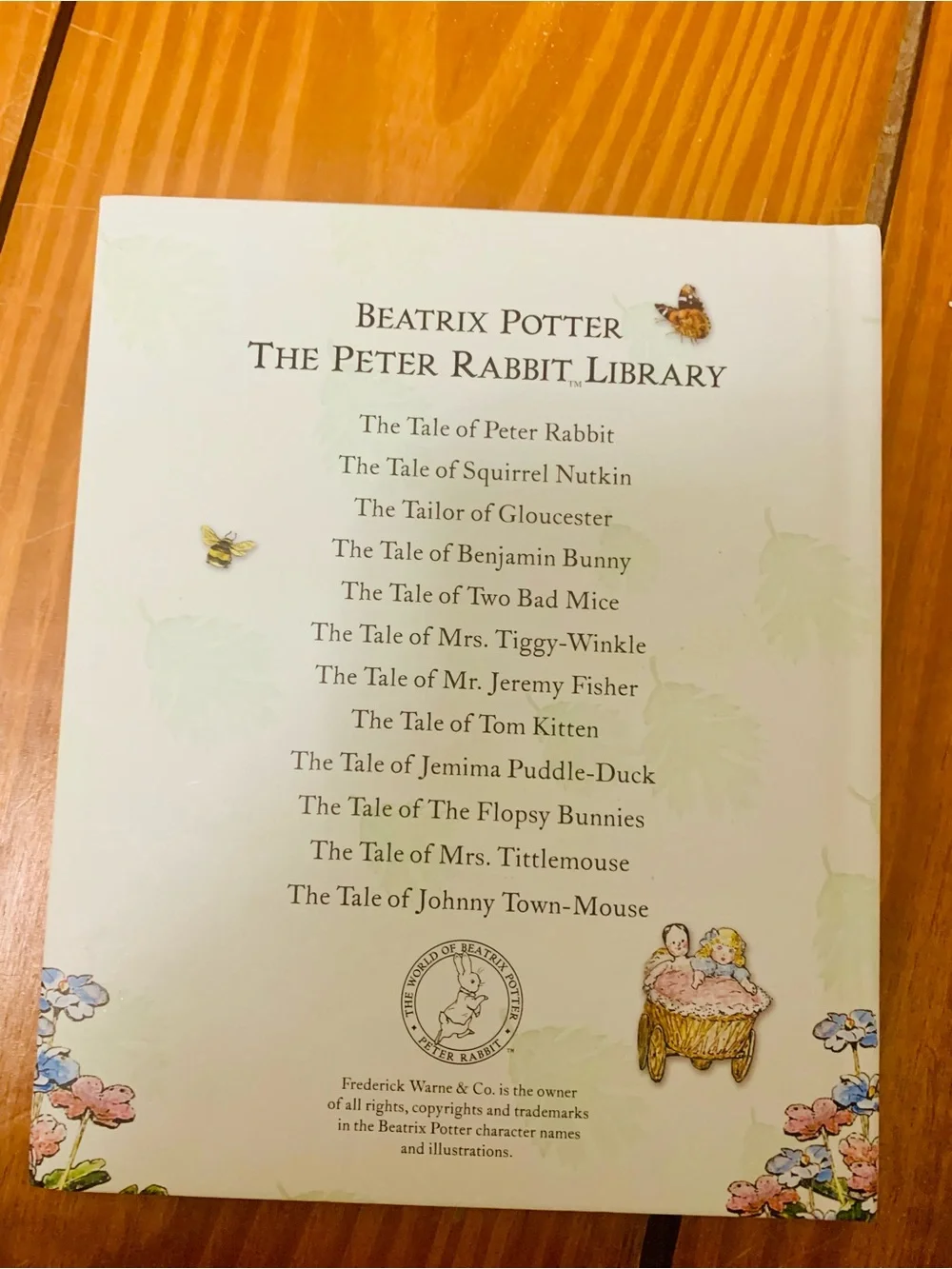 Beatrix Potter The Peter Rabbit Library - two bad mice & tailor of Gloucester